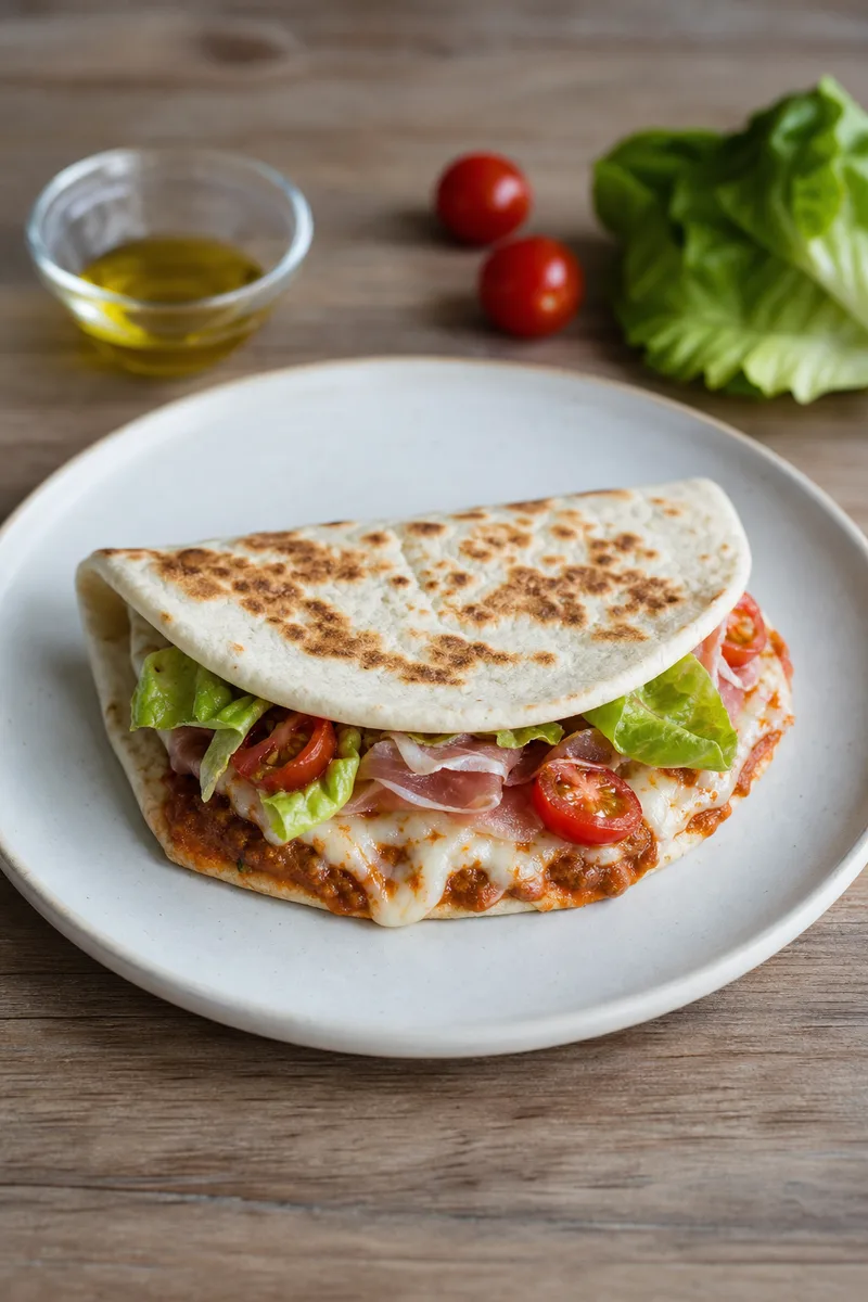 Wrap italien chaud au pesto rosso