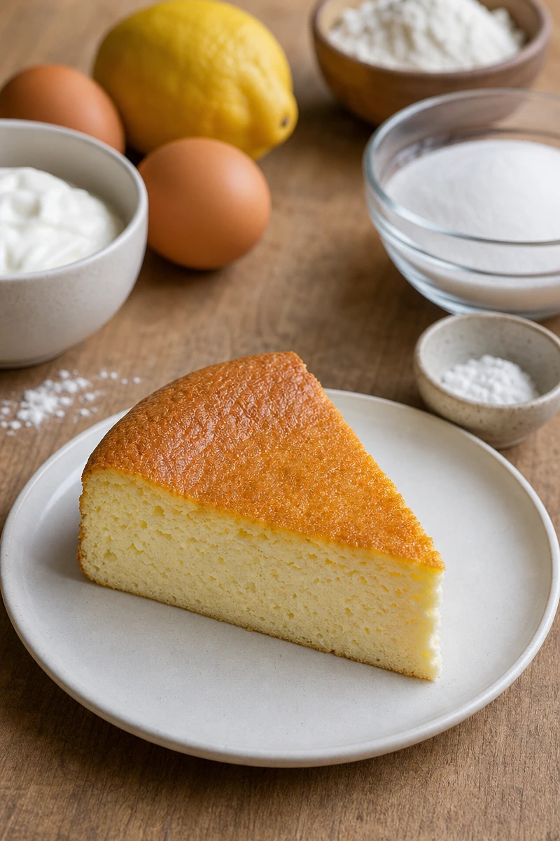 Gâteau léger au fromage blanc et citron