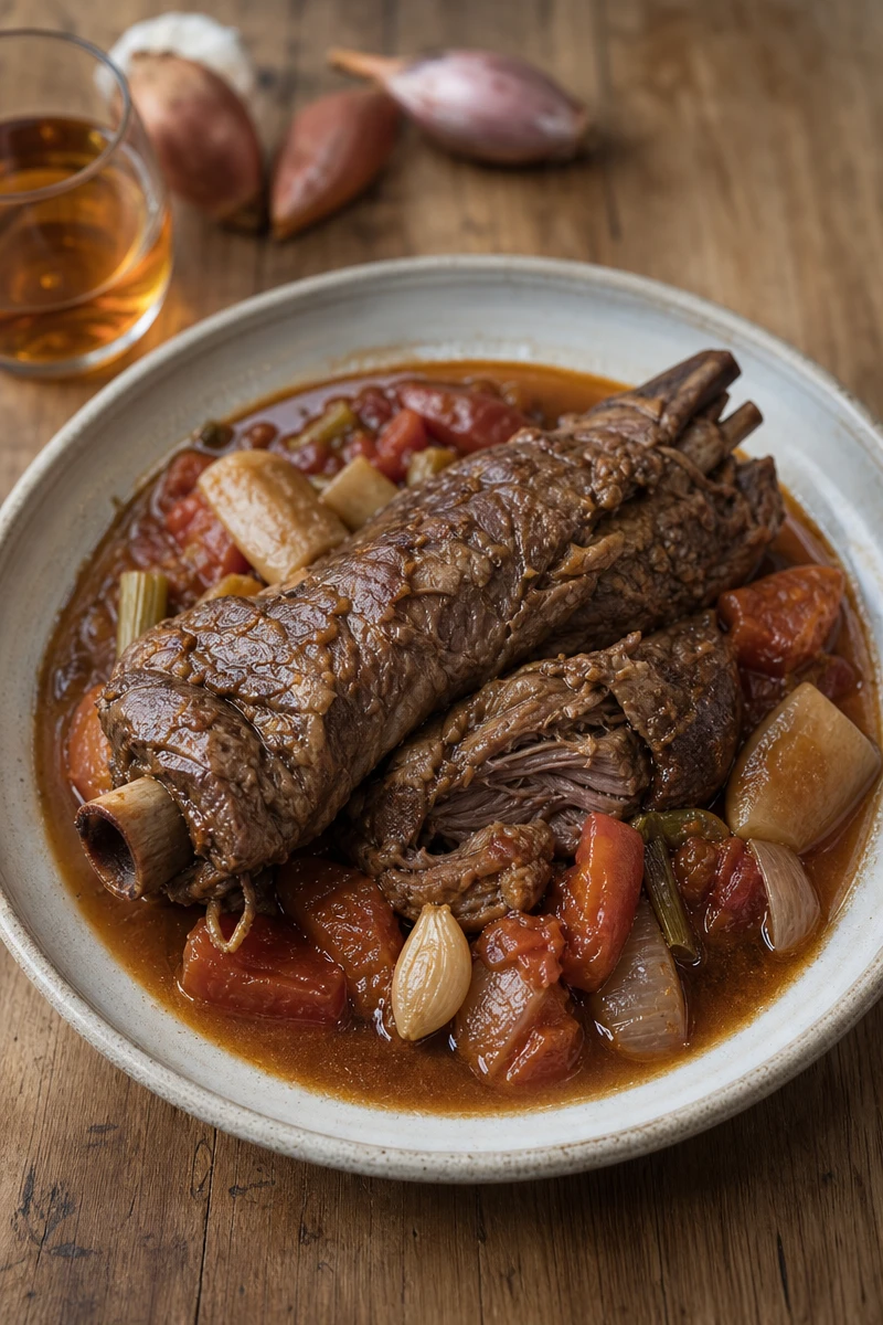 Gigot d’agneau longuement mijoté