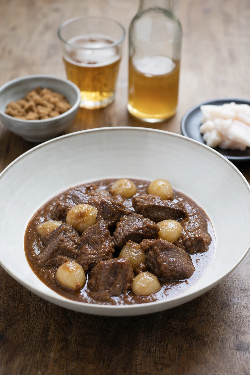 Carbonnade flamande à la bière blonde