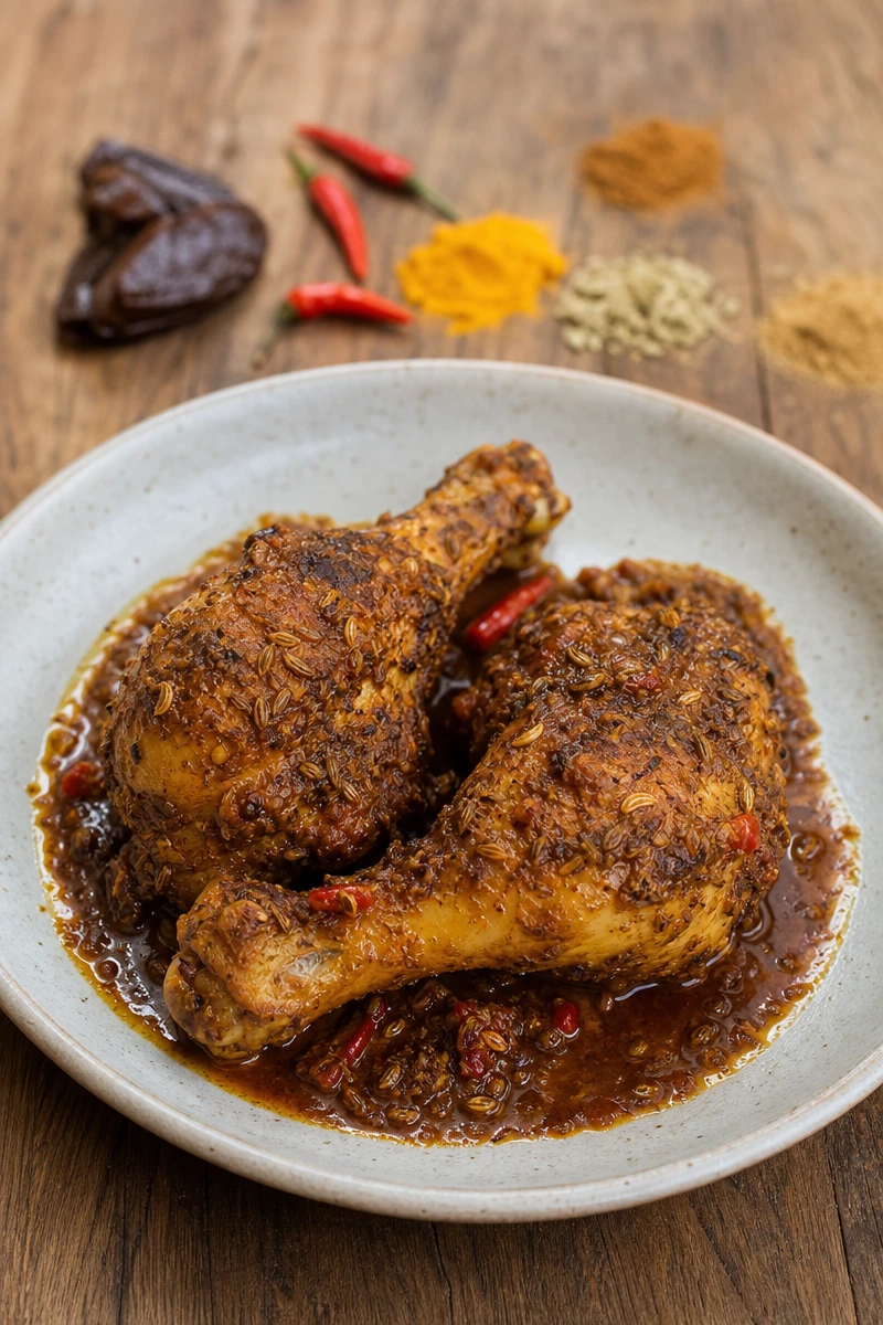 Cuisses de poulet épicées