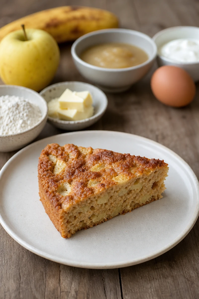 Gâteau léger aux pommes sans sucre ajouté