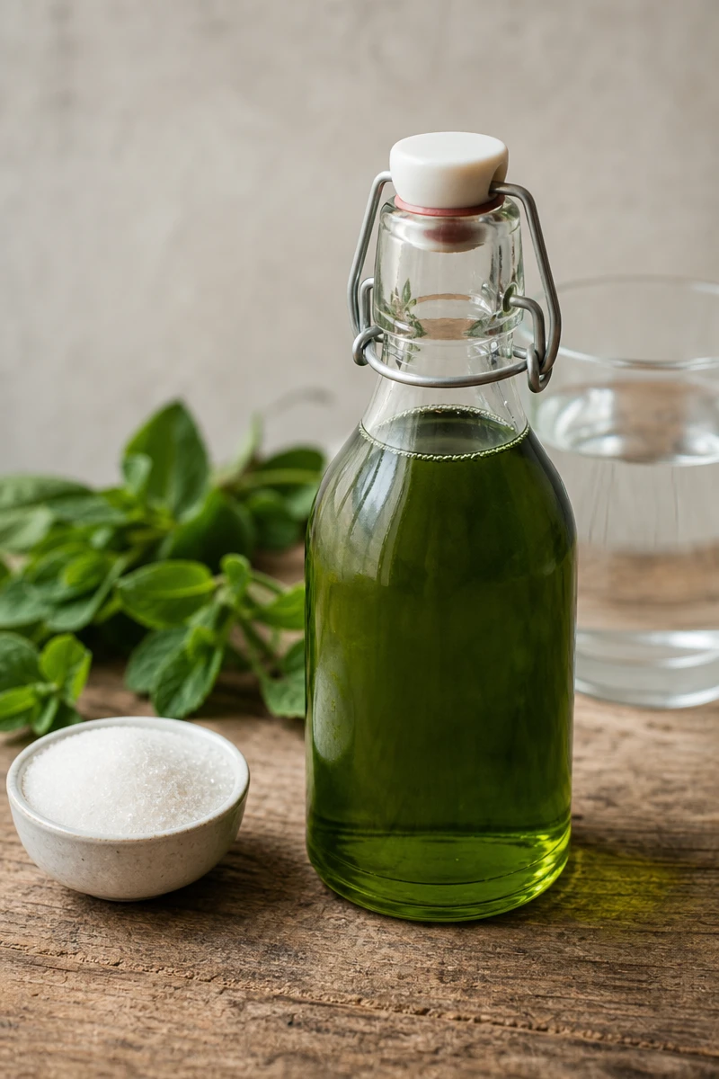 Sirop de menthe maison