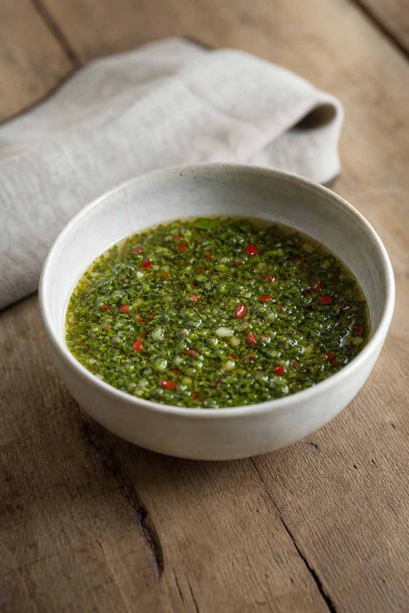 Sauce chimichurri traditionnelle