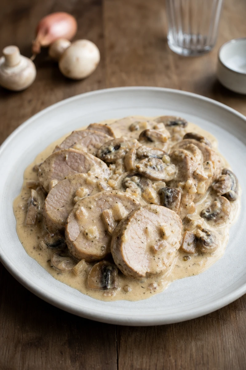 Filet mignon en sauce crémeuse au Boursin