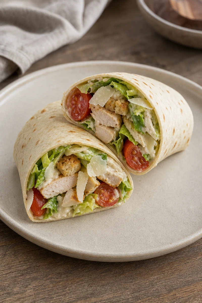 Wrap César au poulet rôti