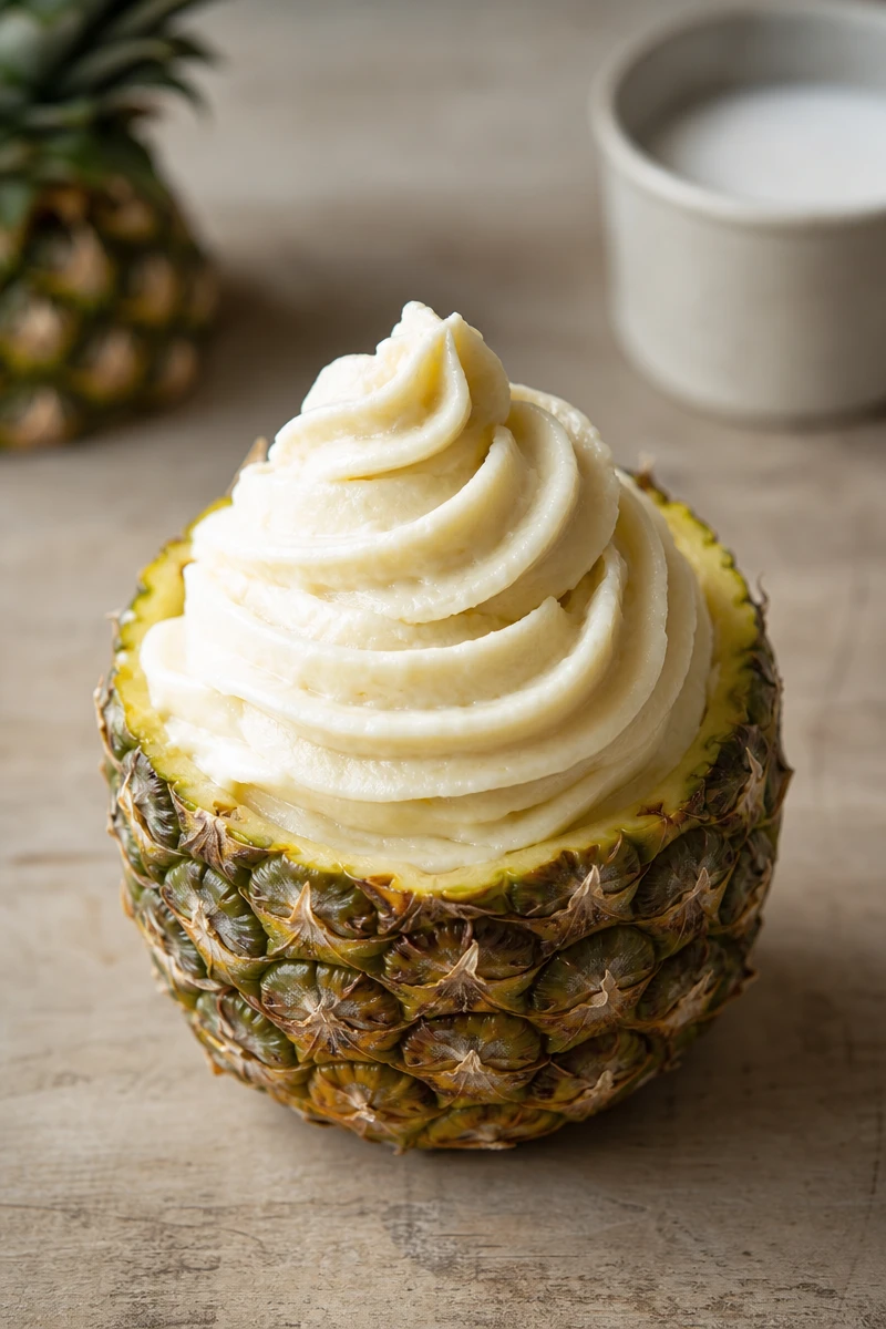 Glace façon Piña Colada virgin à l'ananas