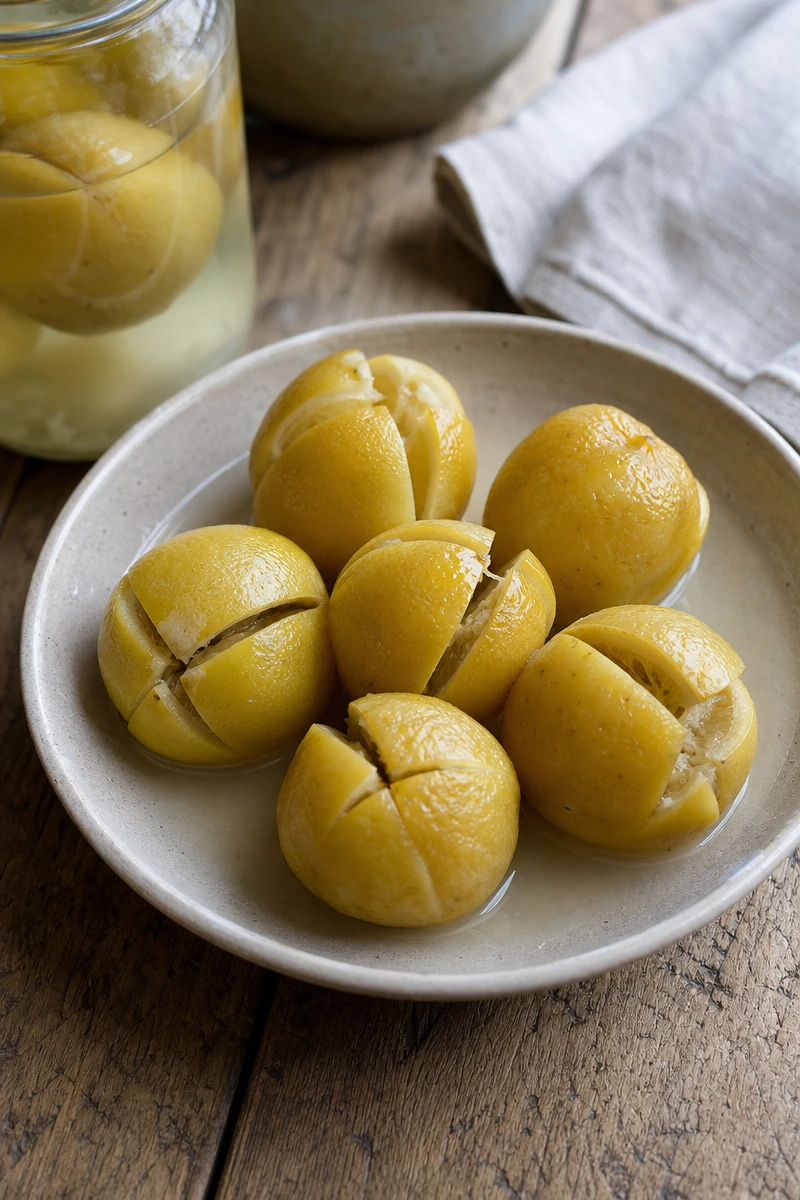 Citrons au sel en saumure