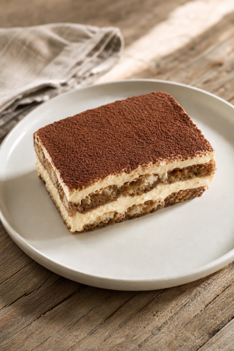 Tiramisu classique au café et mascarpone