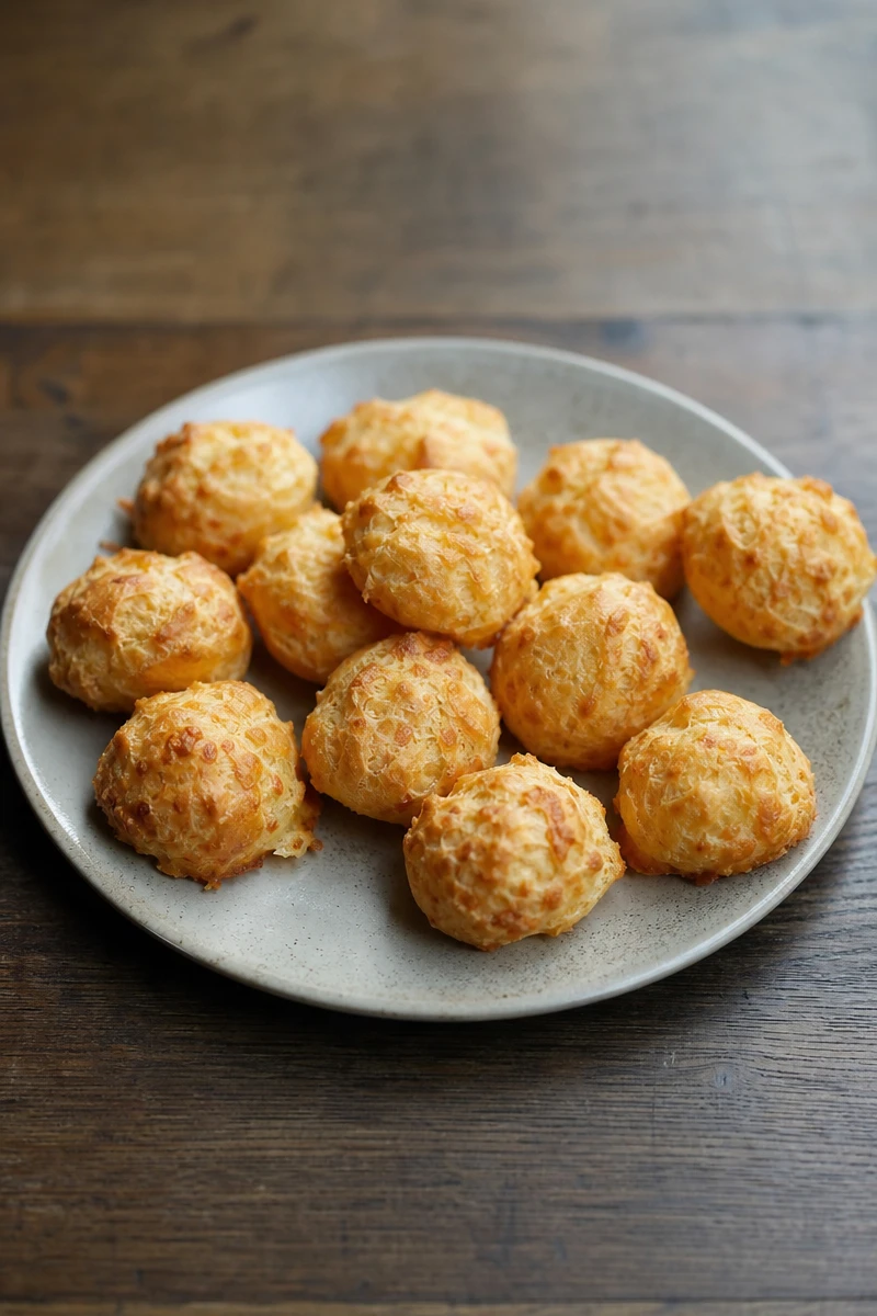 Gougères dorées au gruyère