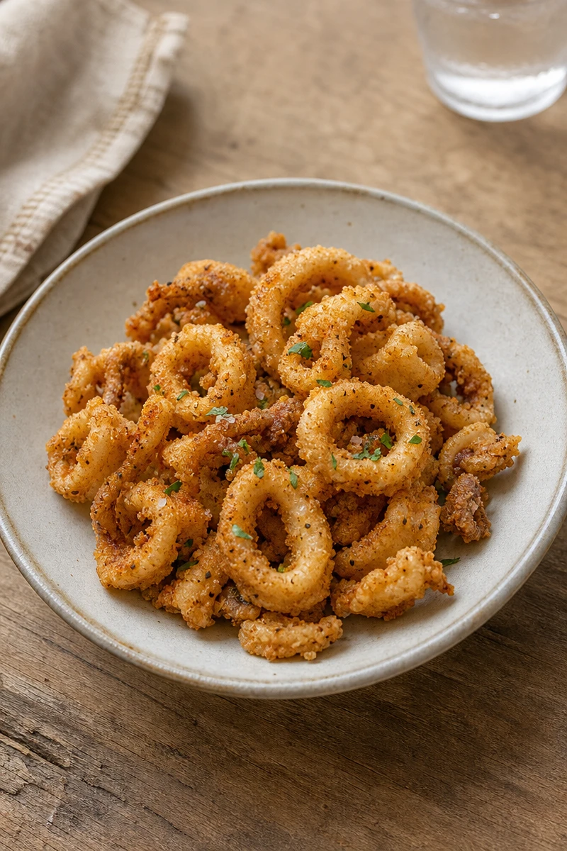 Calamars frits à l’air fryer