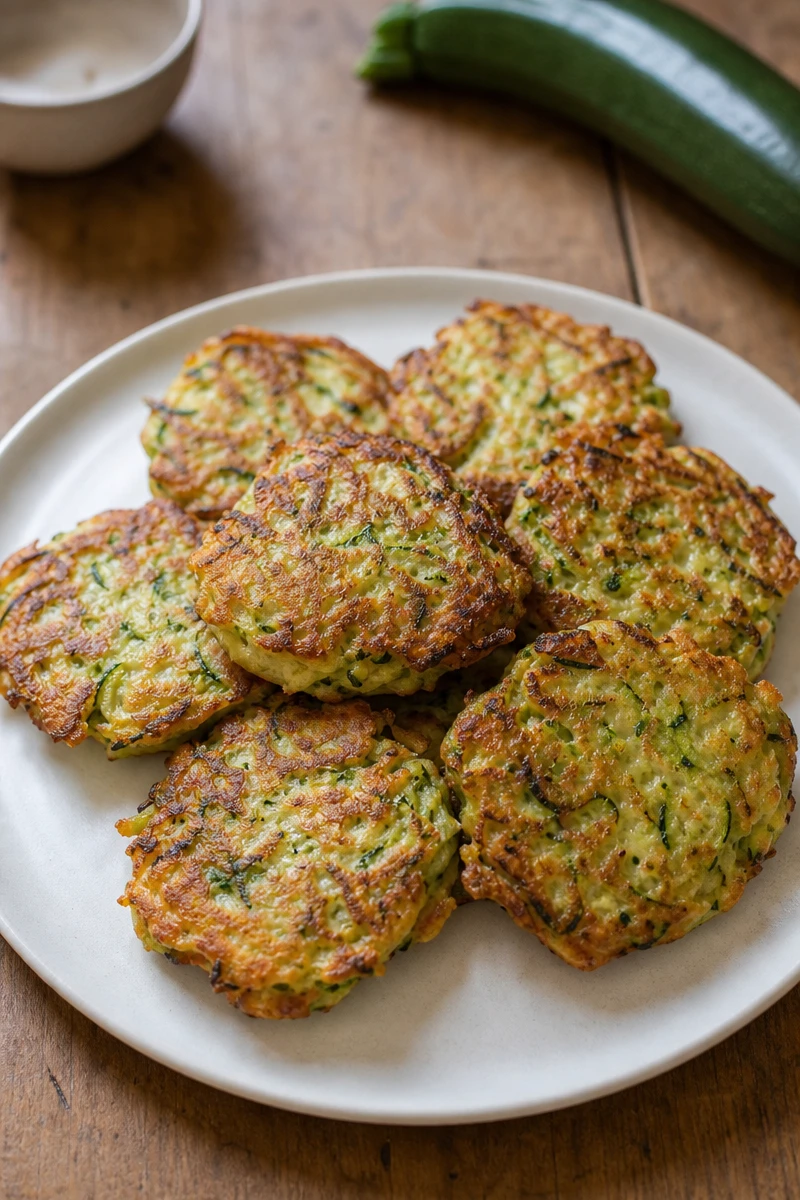 Galettes dorées de courgettes
