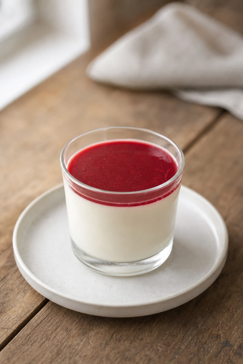 Panna cotta crémeuse à la vanille