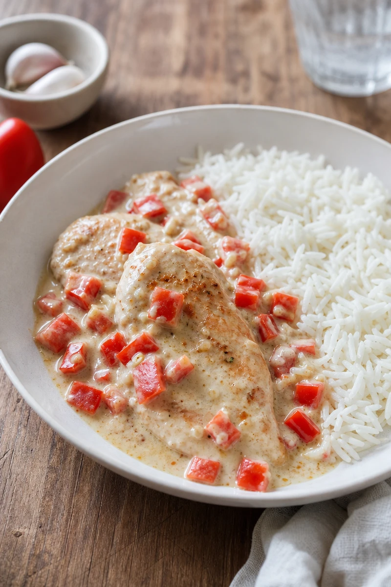 Poulet aux poivrons