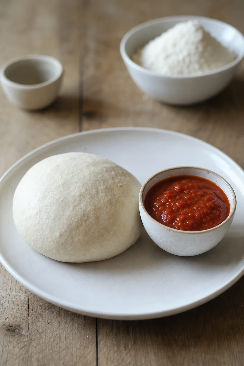 Pâte à pizza maison et sauce tomate au Thermomix
