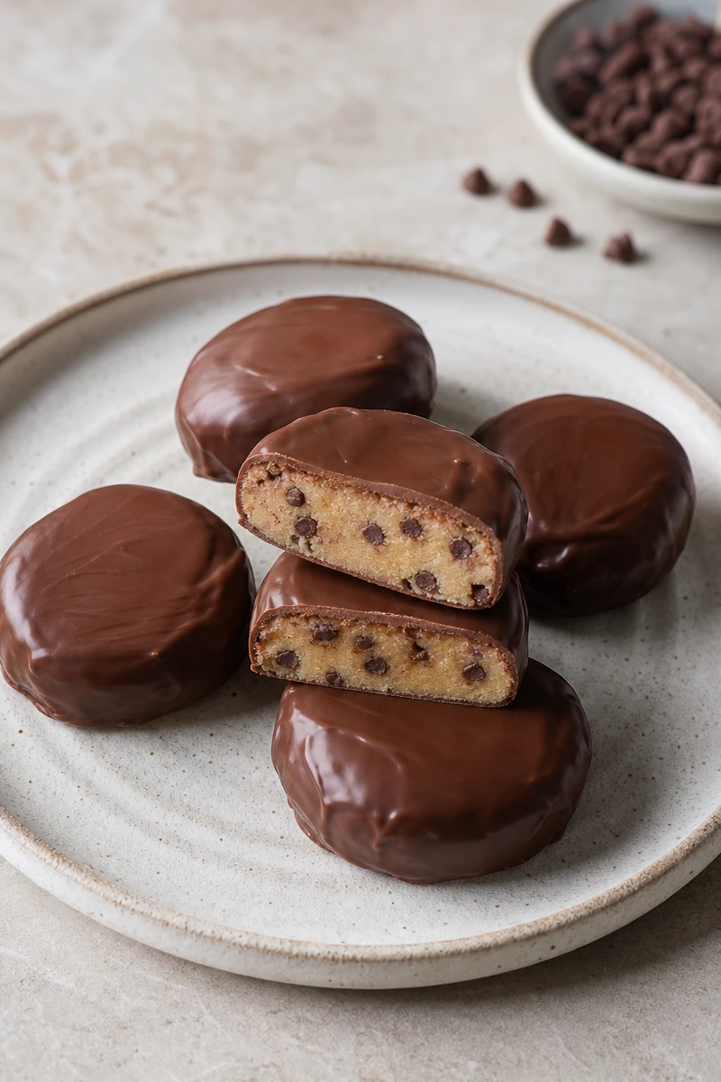 Cookies dough enrobés de chocolat