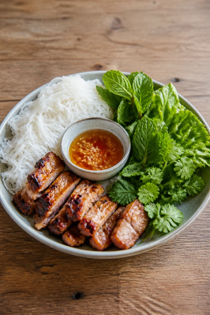 Bún chả vietnamien
