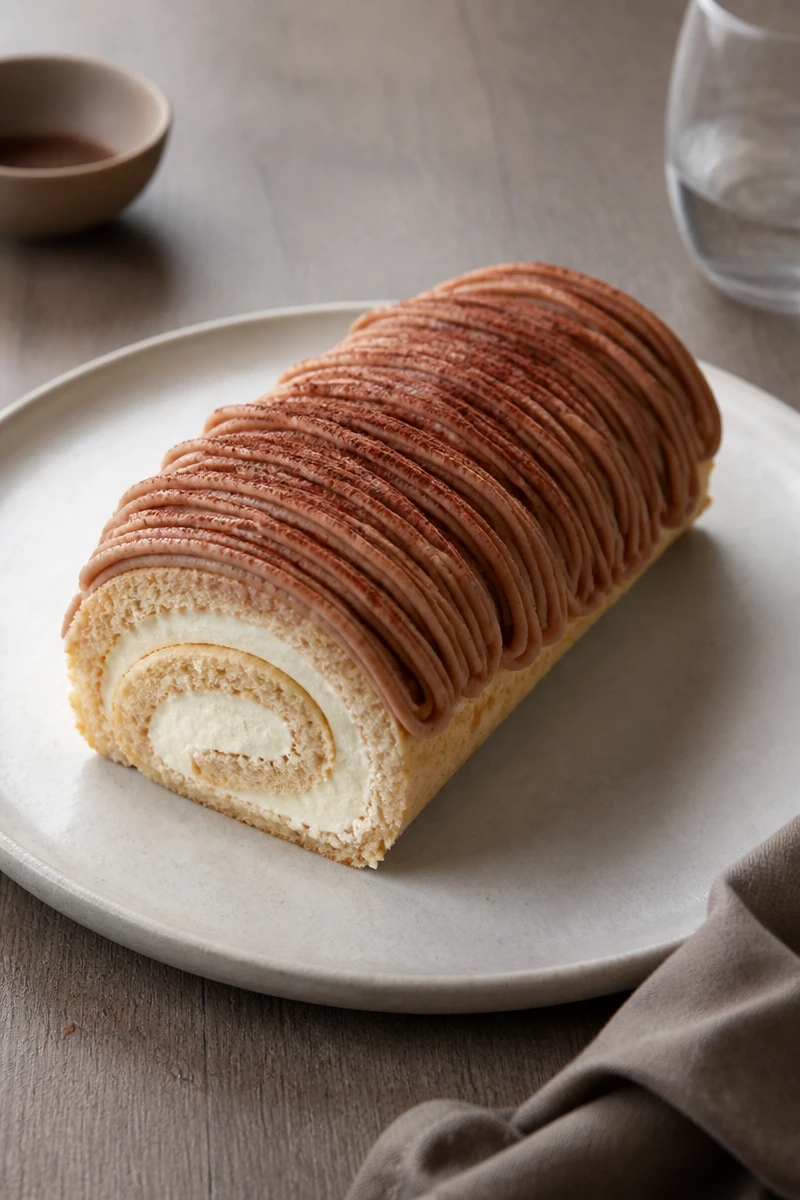 Roulé aux marrons en vermicelles de Betty Bossi