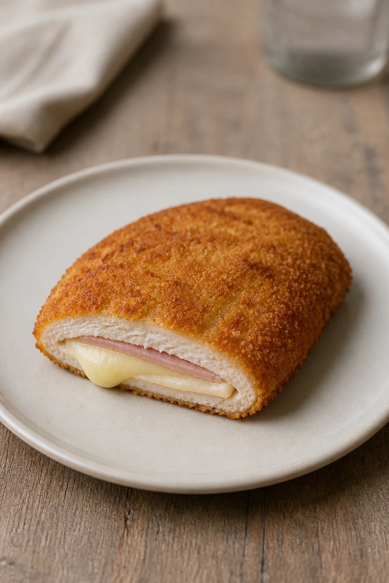 Cordon bleu de poulet croustillant