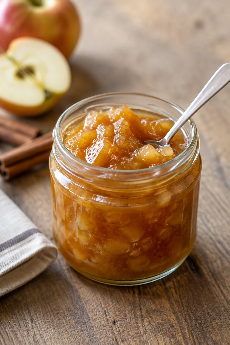 Confiture de pommes aux épices de Noël