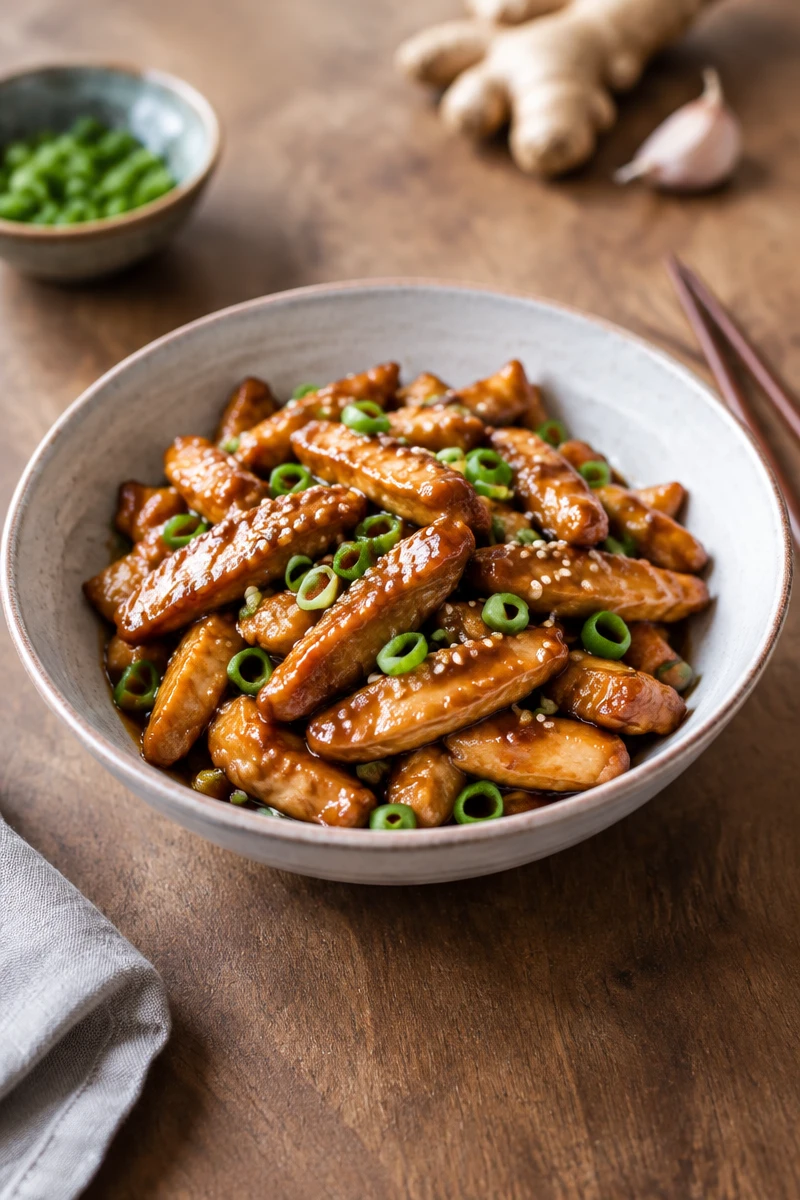 Poulet laqué teriyaki