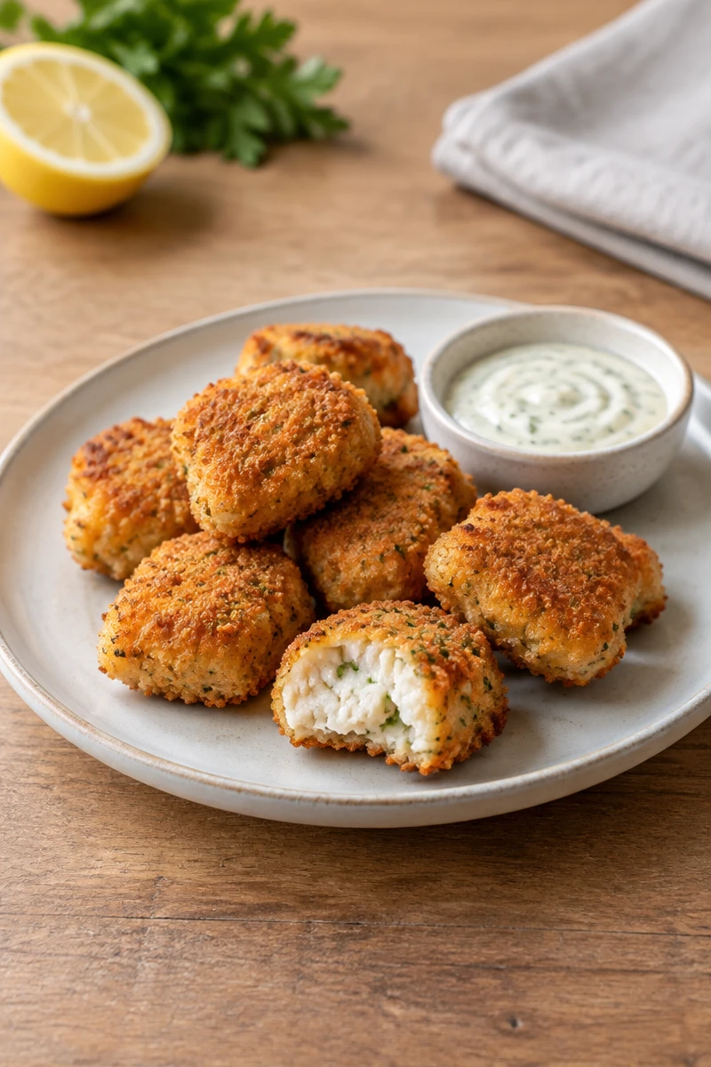 Bouchées de poisson croustillantes