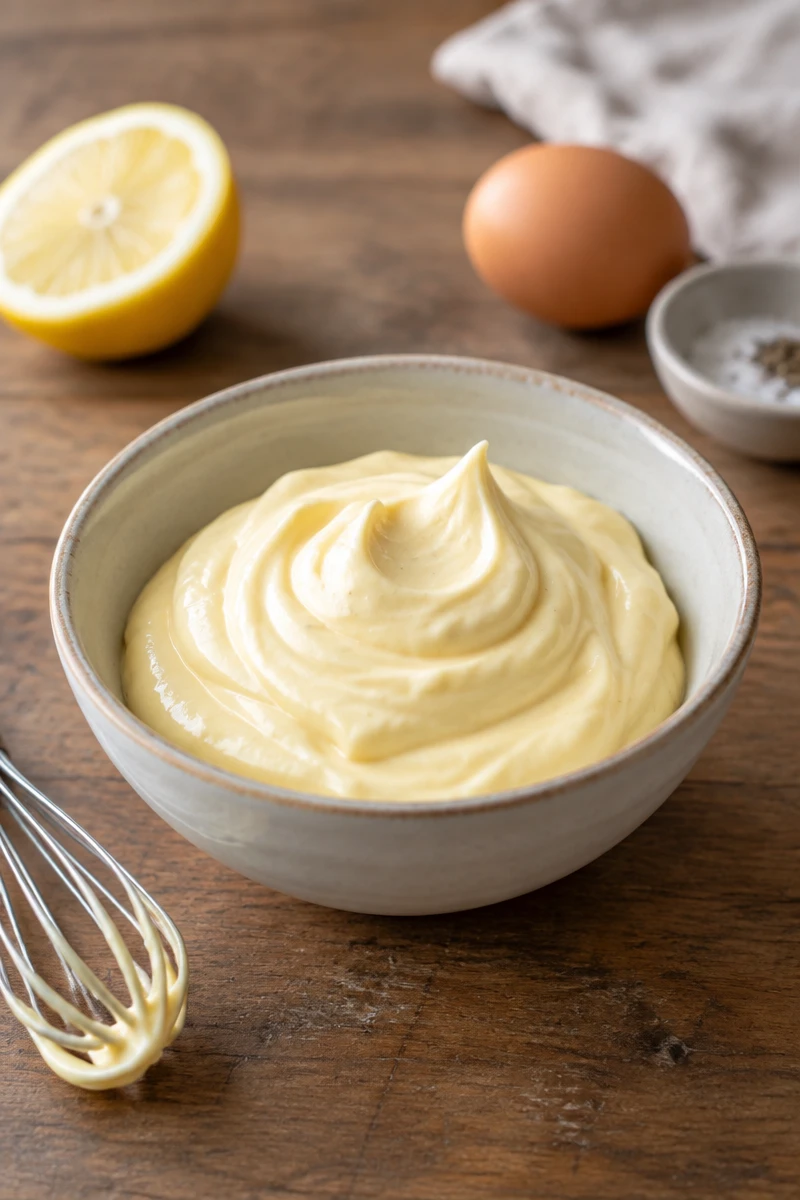 Mayonnaise maison au fouet