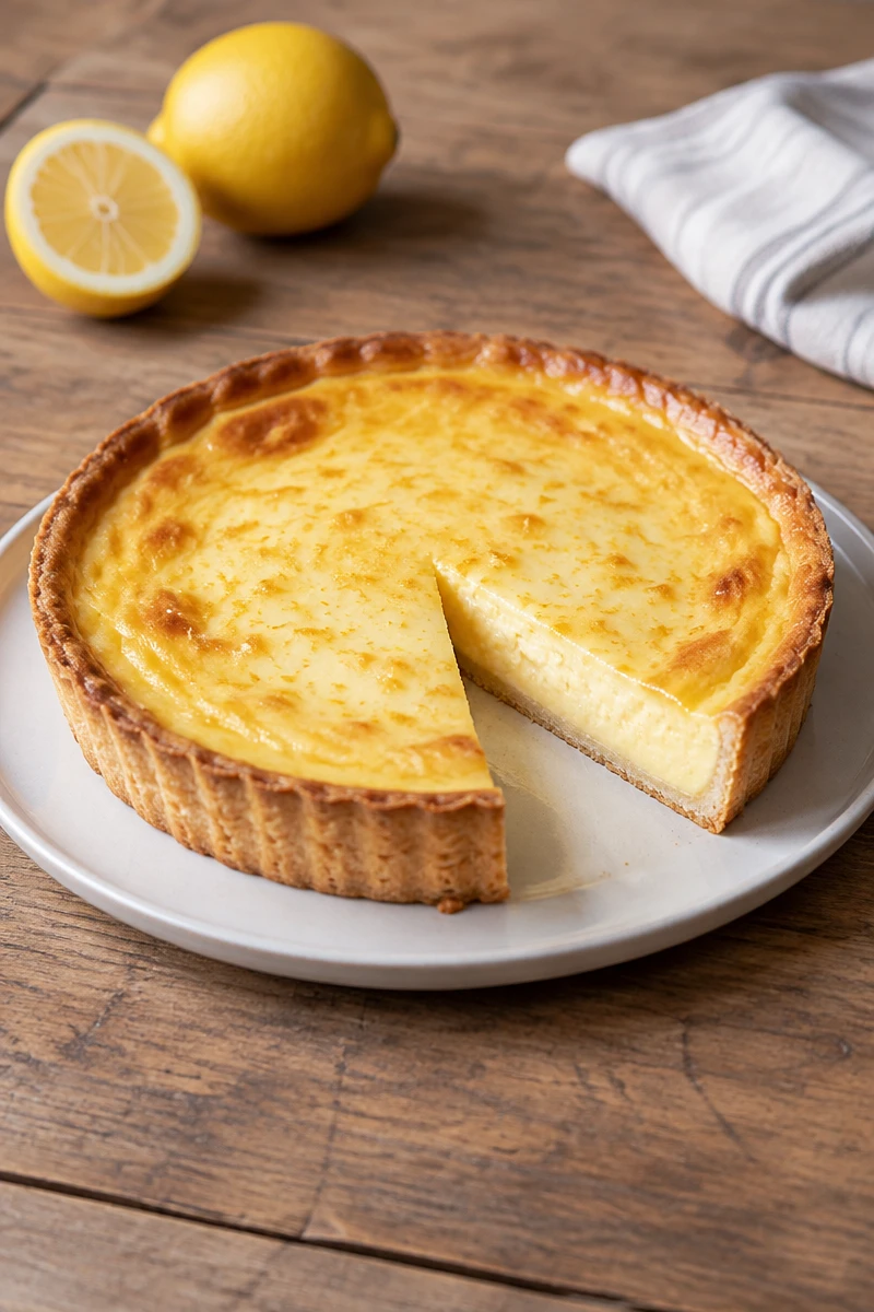 Tarte fondante au citron et mascarpone