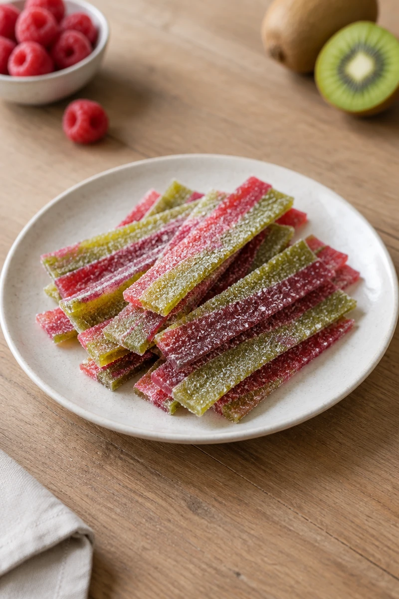 Bonbons fruités framboise-kiwi