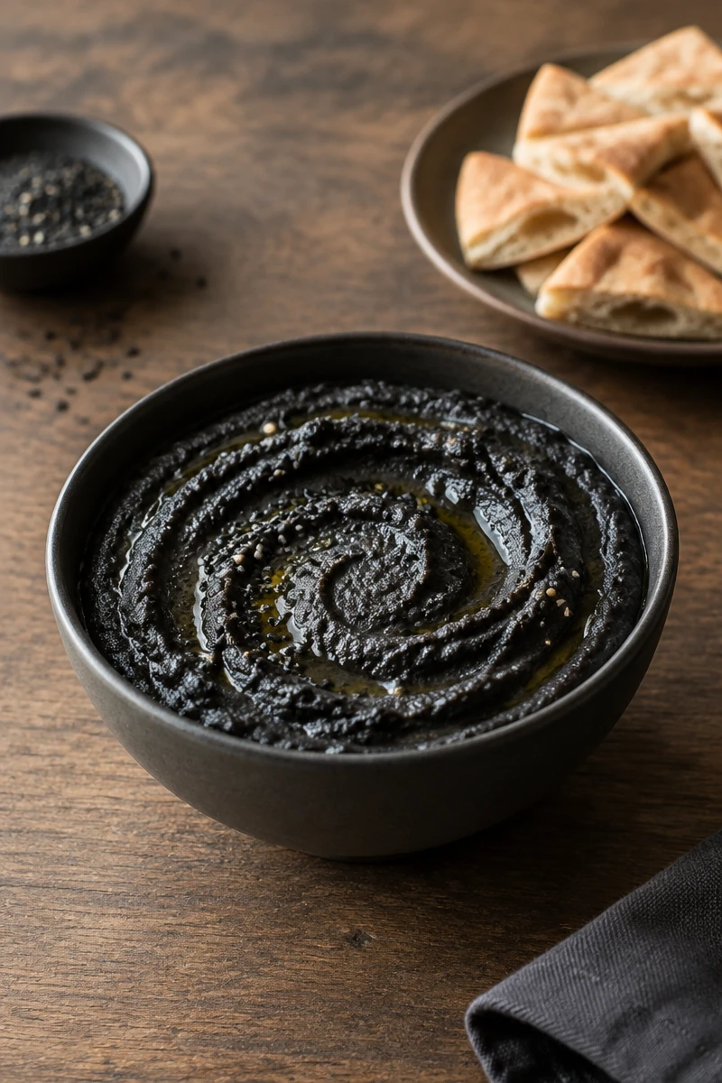 Houmous noir au sésame