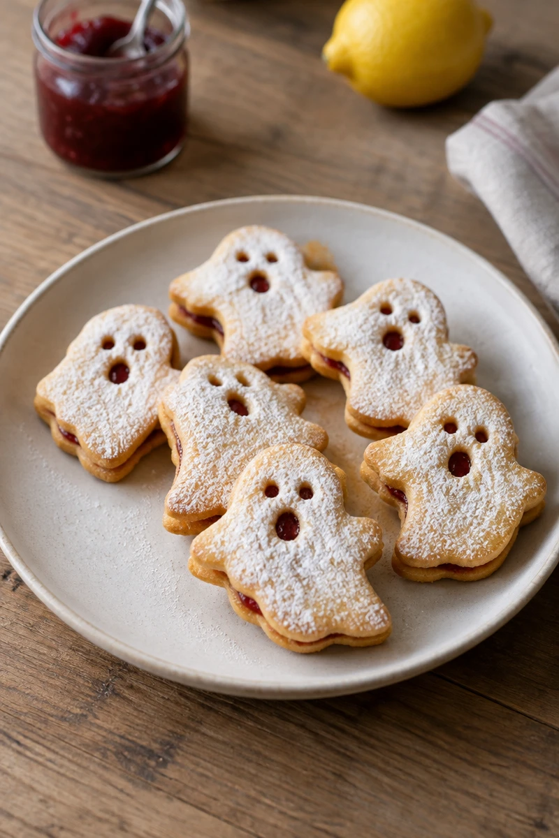 Biscuits fantômes façon Linzer