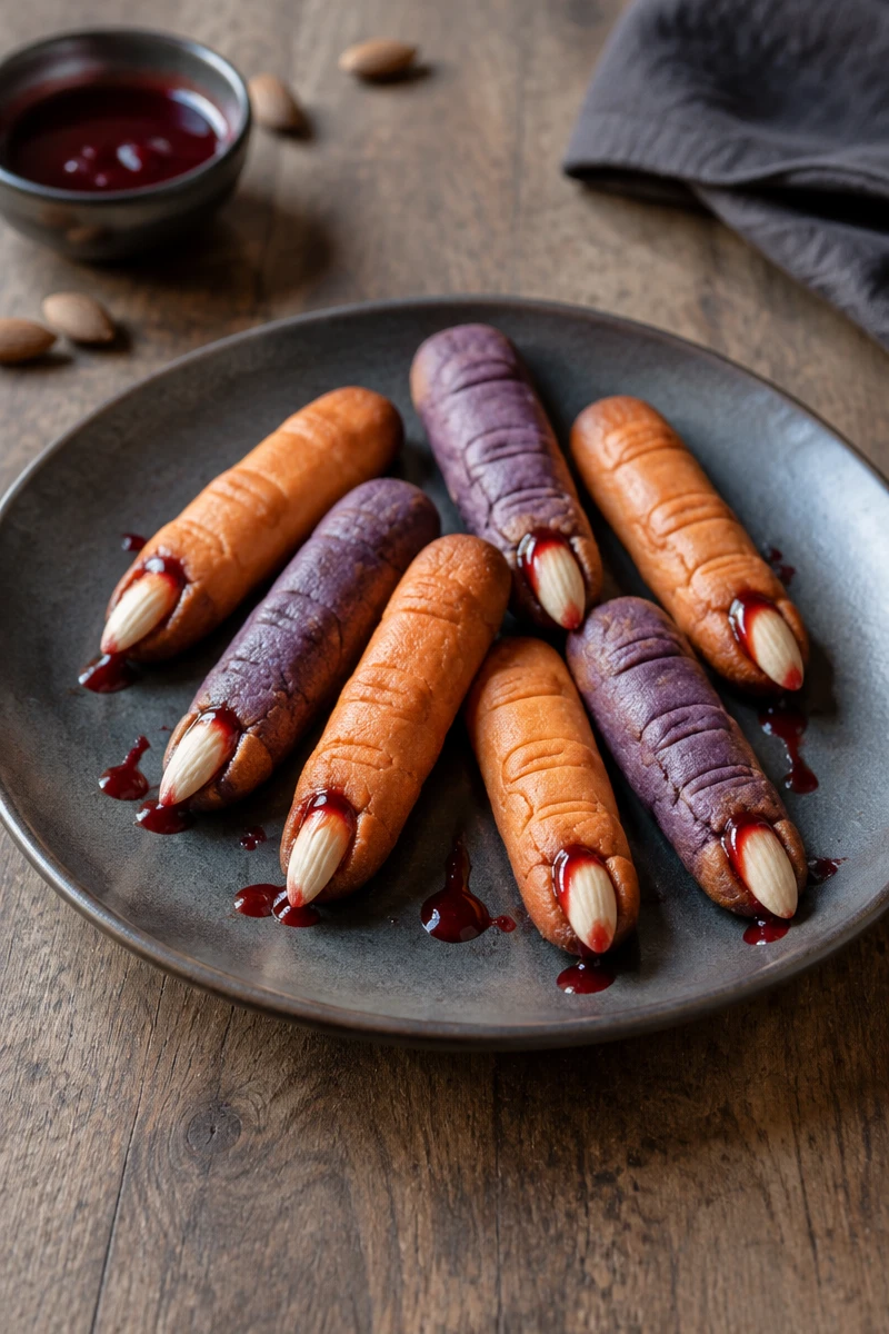Doigts sablés ensanglantés d’Halloween