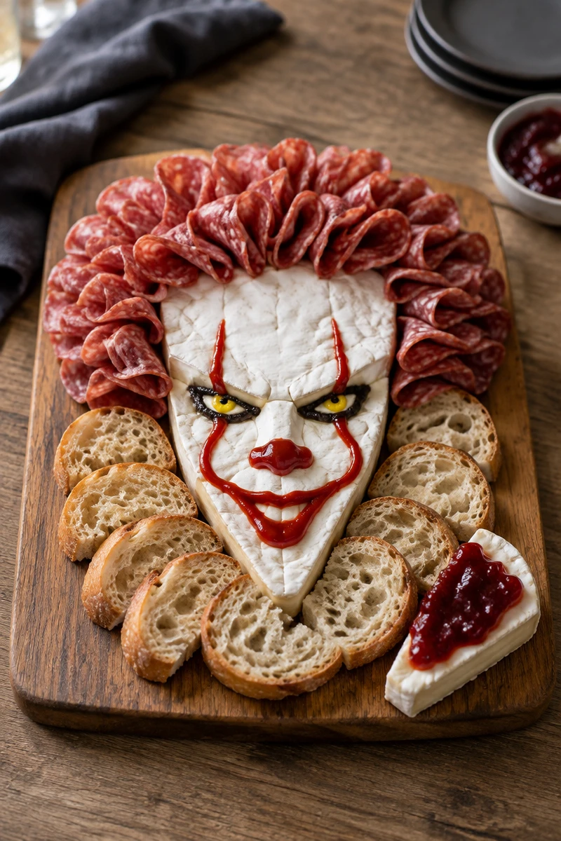 Planche de fromages Pennywise pour Halloween